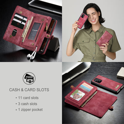 CASEME Vertical Card Holder Galaxy A33 Leather Case Lanyard