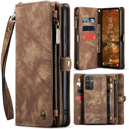 CASEME Vertical Card Holder Galaxy A34 Leather Case Lanyard