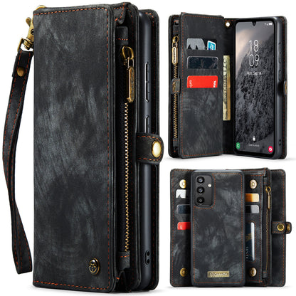 CASEME Vertical Card Holder Galaxy A34 Leather Case Lanyard