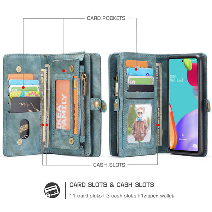 CASEME Vertical Card Holder Galaxy A52 Leather Case Lanyard