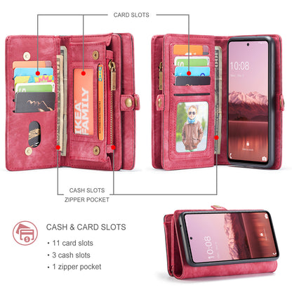 CASEME Vertical Card Holder Galaxy A53 Leather Case Lanyard