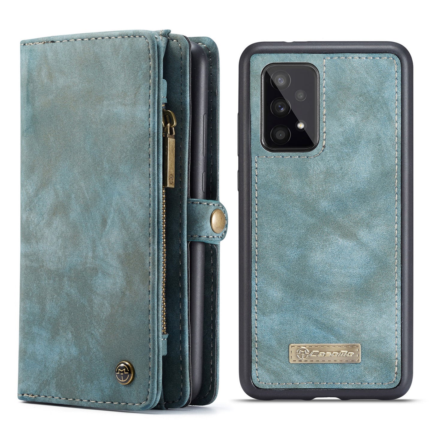 CASEME Vertical Card Holder Galaxy A53 Leather Case Lanyard