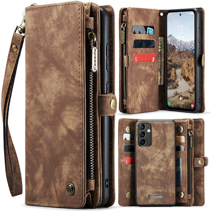 CASEME Vertical Card Holder Galaxy A54 Leather Case Lanyard