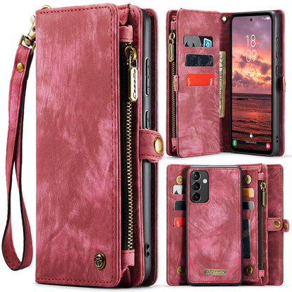 CASEME Vertical Card Holder Galaxy A54 Leather Case Lanyard