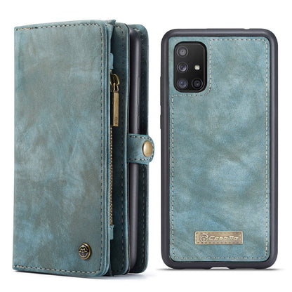 CASEME Vertical Card Holder Galaxy A71 Leather Case Lanyard