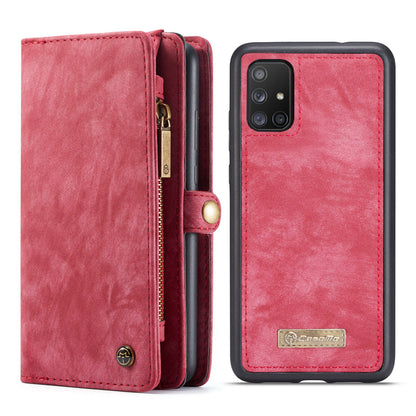 CASEME Vertical Card Holder Galaxy A71 Leather Case Lanyard