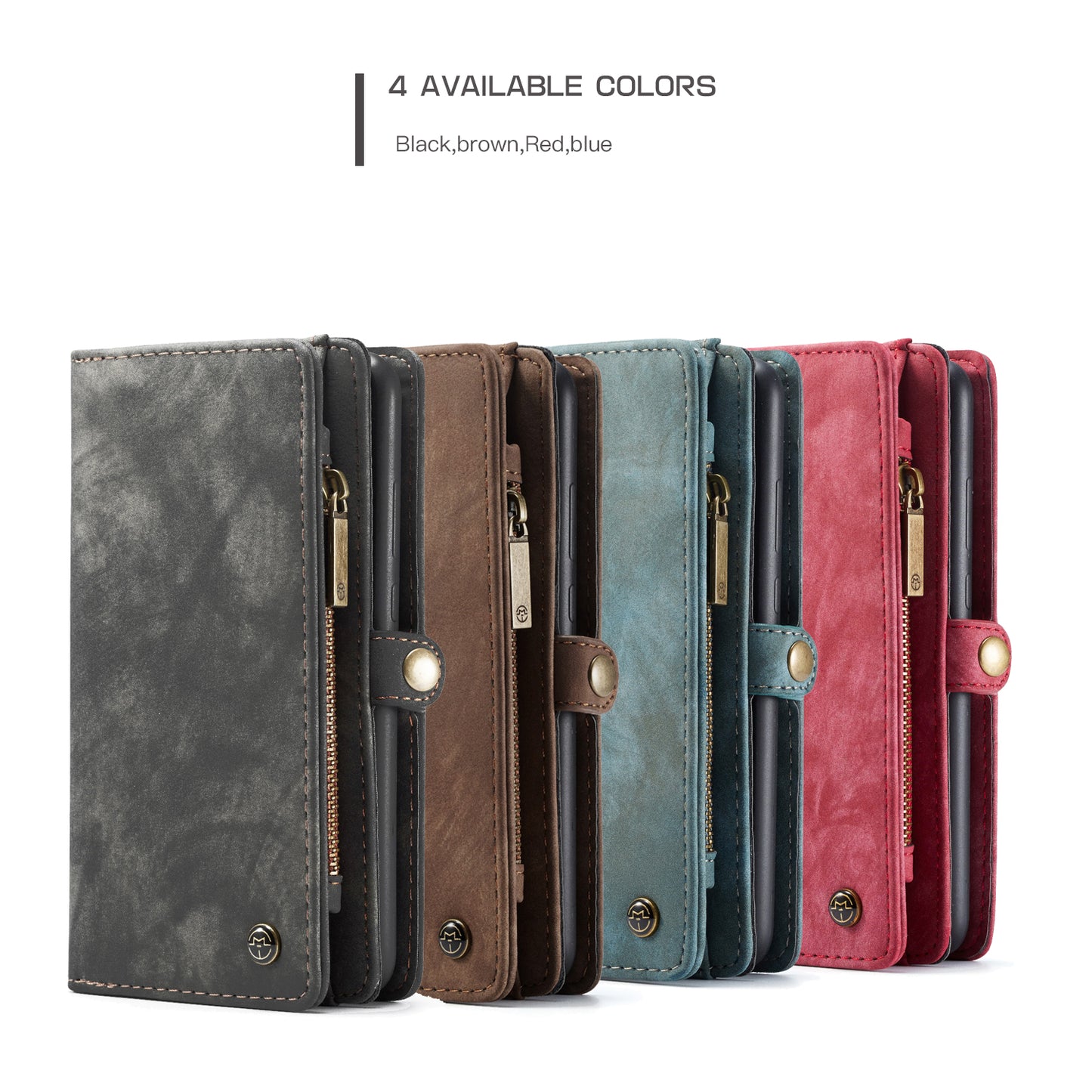 CASEME Vertical Card Holder Galaxy A71 Leather Case Lanyard