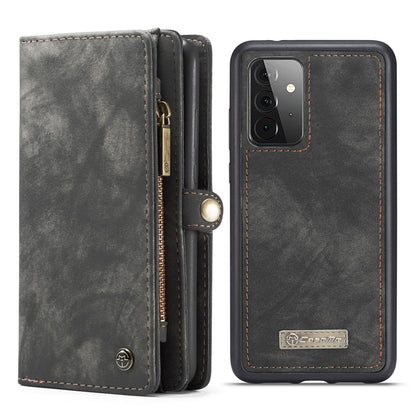 CASEME Vertical Card Holder Galaxy A72 Leather Case Lanyard