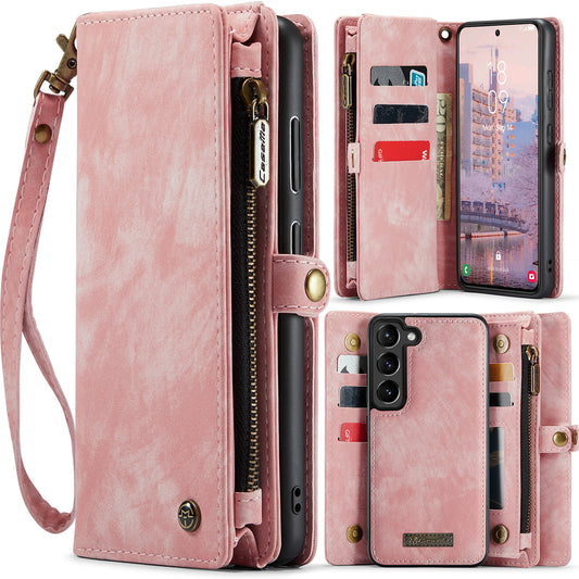 CASEME Vertical Card Holder Galaxy S23 Leather Case Lanyard