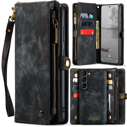 CASEME Vertical Card Holder Galaxy S23 Leather Case Lanyard