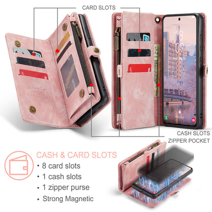 CASEME Vertical Card Holder Galaxy S23 Leather Case Lanyard