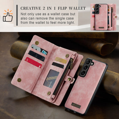 CASEME Vertical Card Holder Galaxy S23 Leather Case Lanyard