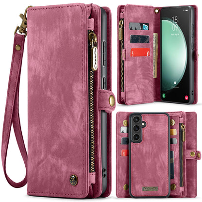 CASEME Vertical Card Holder Galaxy S23 FE Leather Case Lanyard