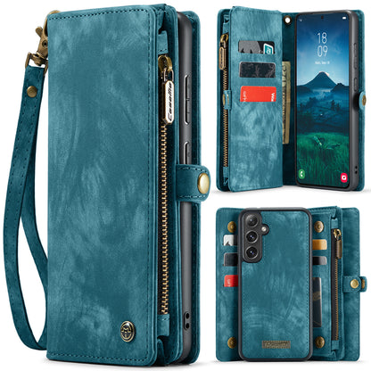 CASEME Vertical Card Holder Galaxy S24 FE Leather Case Lanyard