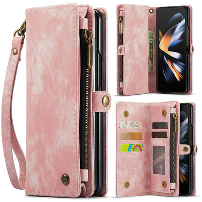 CASEME Vertical Card Holder Galaxy Z Fold4 Leather Case Lanyard