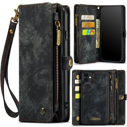 CASEME Vertical Card Holder iPhone 11 Leather Case Lanyard