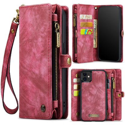 CASEME Vertical Card Holder iPhone 12 Leather Case Lanyard