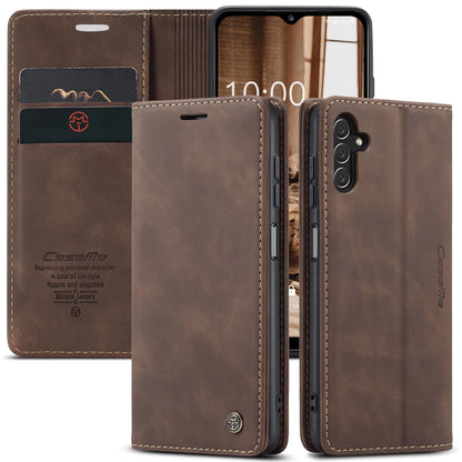 Book Classical Galaxy A13 Leather Case Retro Slim Wallet Stand