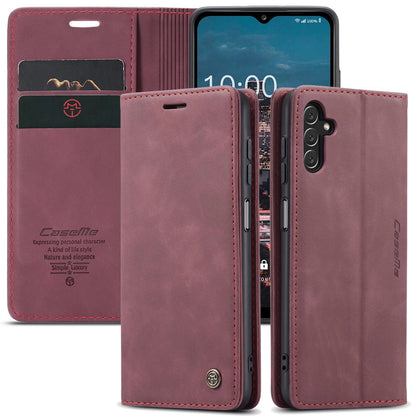 Book Classical Galaxy A13 Leather Case Retro Slim Wallet Stand