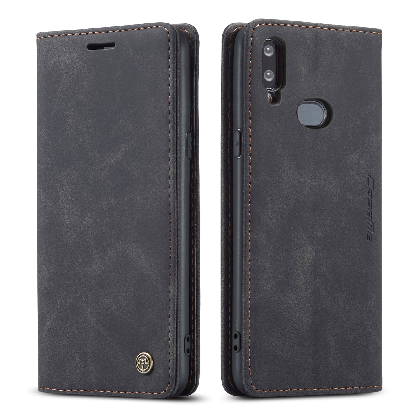 CASEME Luxury Antique Galaxy A10s Leather Case Wallet