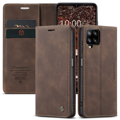 CASEME Luxury Antique Galaxy A12 Leather Case Wallet