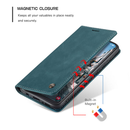 CASEME Luxury Antique Galaxy A30s Leather Case Wallet