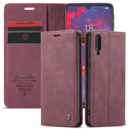 CASEME Luxury Antique Galaxy A30s Leather Case Wallet