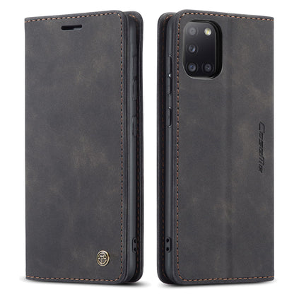 CASEME Luxury Antique Galaxy A31 Leather Case Wallet