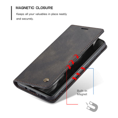 CASEME Luxury Antique Galaxy A41 Leather Case Wallet