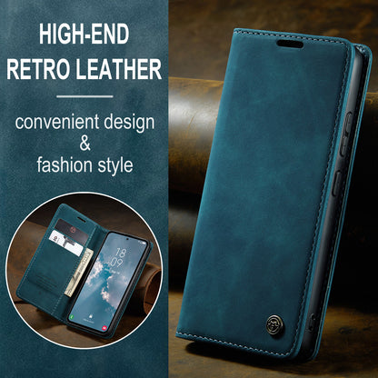 CASEME Luxury Antique Galaxy A54 Leather Case Wallet