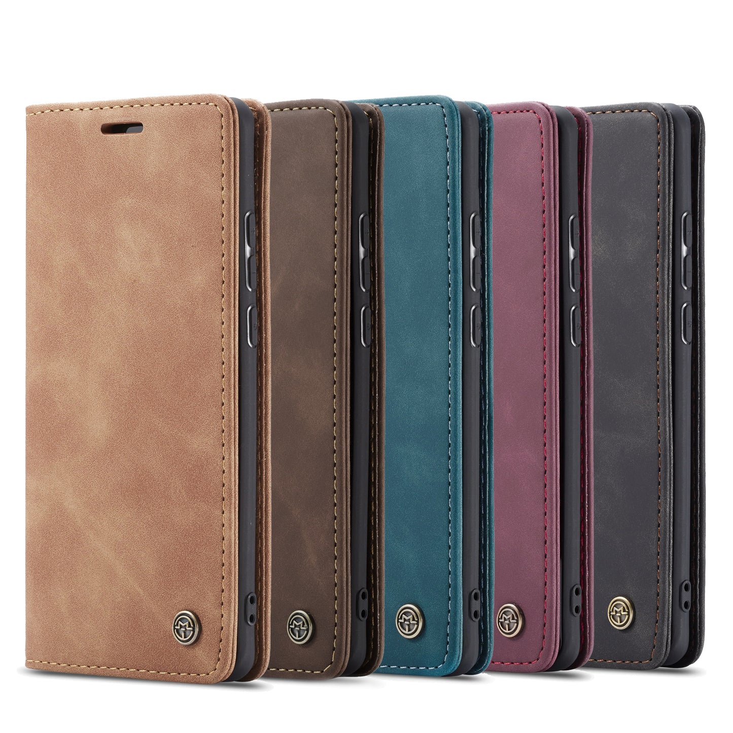 CASEME Luxury Antique Galaxy A70 Leather Case Wallet