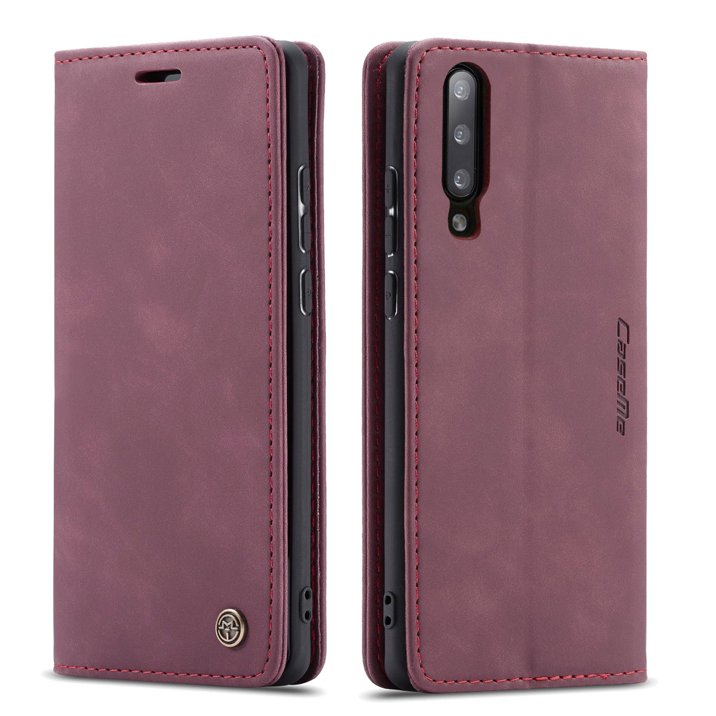 CASEME Luxury Antique Galaxy A70 Leather Case Wallet