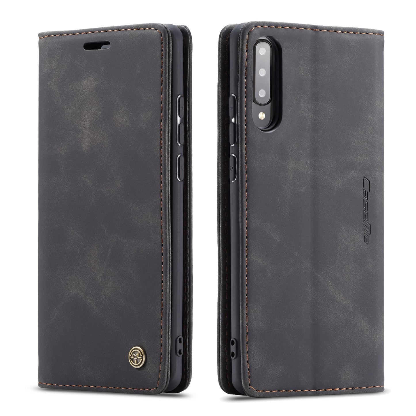 CASEME Luxury Antique Galaxy A70s Leather Case Wallet