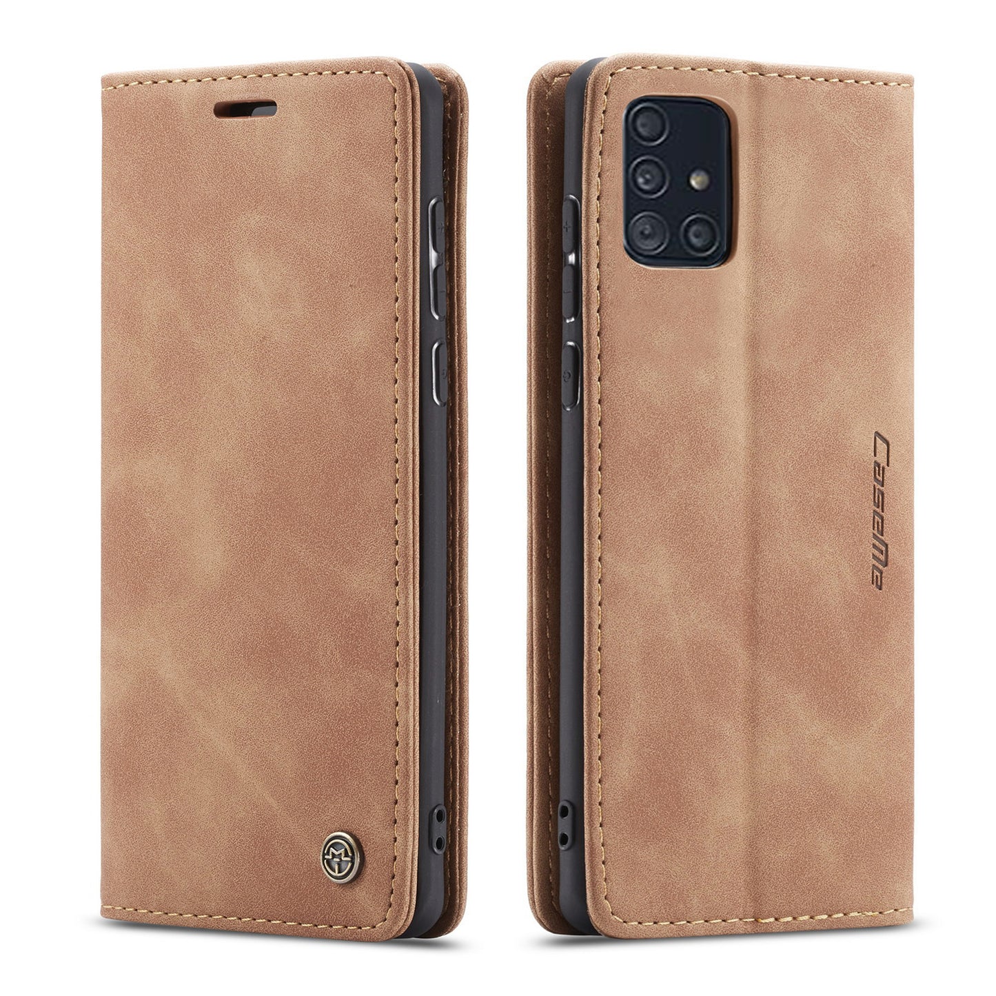 CASEME Luxury Antique Galaxy A71 Leather Case Wallet