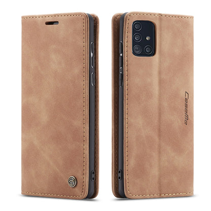 CASEME Luxury Antique Galaxy A71 Leather Case Wallet