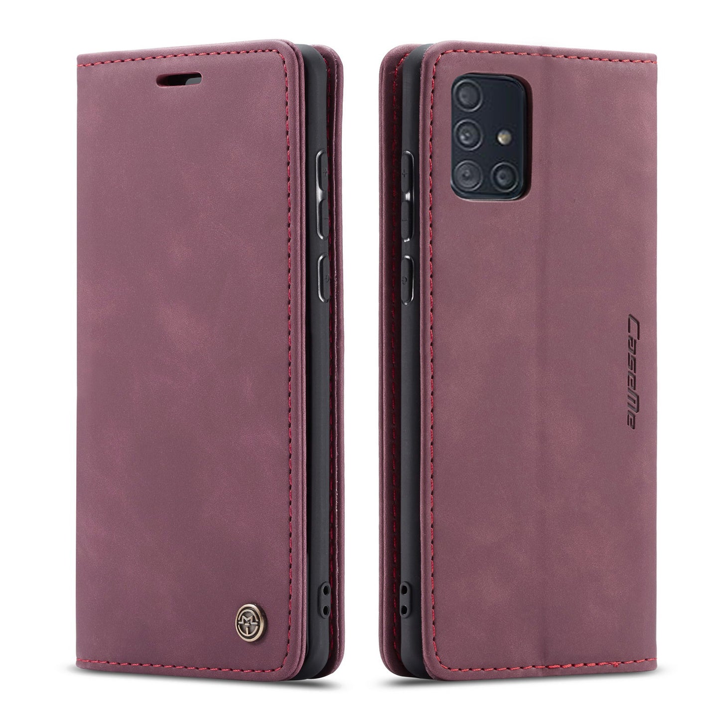 CASEME Luxury Antique Galaxy A71 Leather Case Wallet