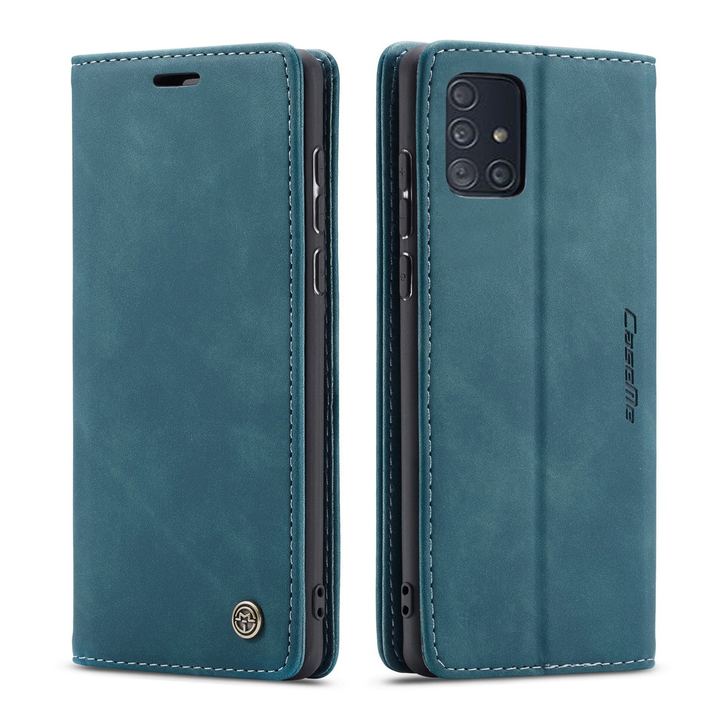 CASEME Luxury Antique Galaxy A71 Leather Case Wallet