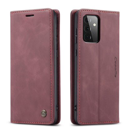 CASEME Luxury Antique Galaxy A72 Leather Case Wallet