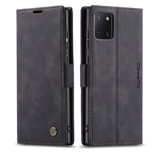 CASEME Luxury Antique Galaxy A81 Leather Case Wallet