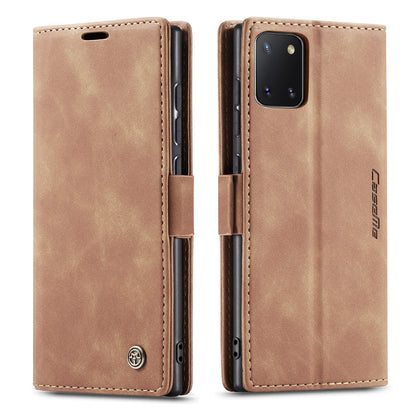 CASEME Luxury Antique Galaxy A81 Leather Case Wallet