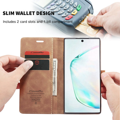 CASEME Luxury Antique Galaxy Note10+ Leather Case Wallet