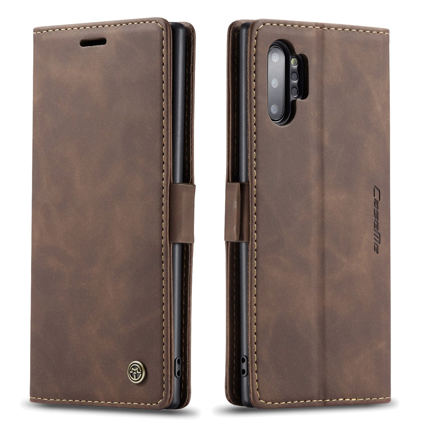 CASEME Luxury Antique Galaxy Note10+ Leather Case Wallet