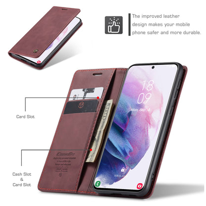 CASEME Luxury Antique Galaxy S21+ Leather Case Wallet