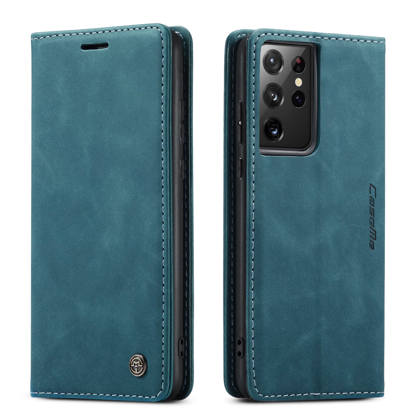 CASEME Luxury Antique Galaxy S21 Ultra Leather Case Wallet