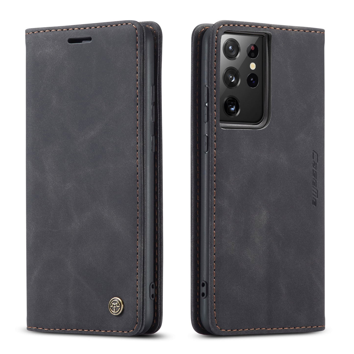 CASEME Luxury Antique Galaxy S21 Ultra Leather Case Wallet