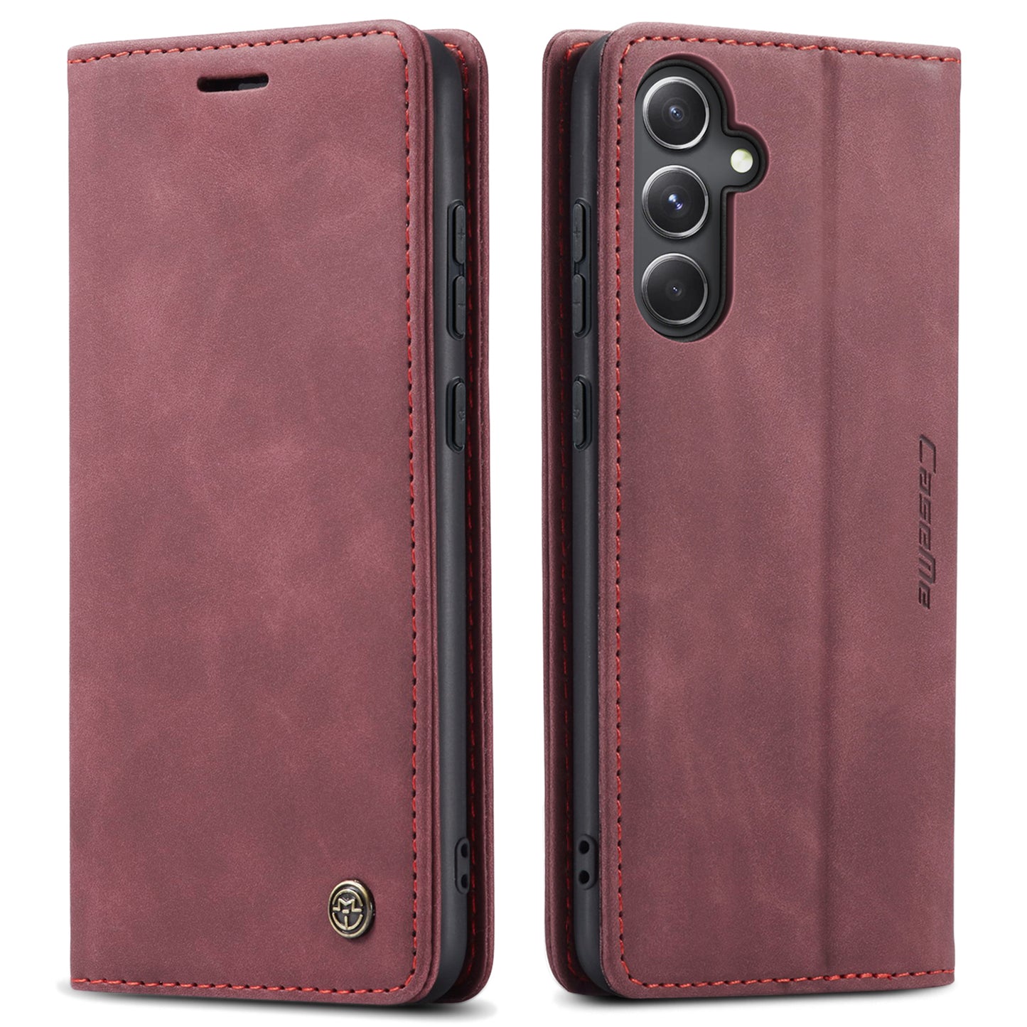 CASEME Luxury Antique Galaxy S23 FE Leather Case Wallet