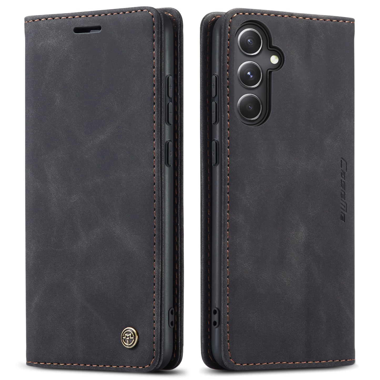 CASEME Luxury Antique Galaxy S23 FE Leather Case Wallet