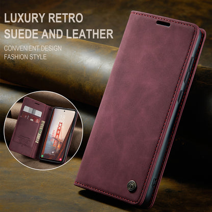 CASEME Luxury Antique Galaxy S23 FE Leather Case Wallet