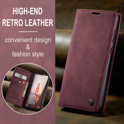 CASEME Luxury Antique Galaxy S23 FE Leather Case Wallet