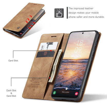 CASEME Luxury Antique Galaxy S23+ Leather Case Wallet